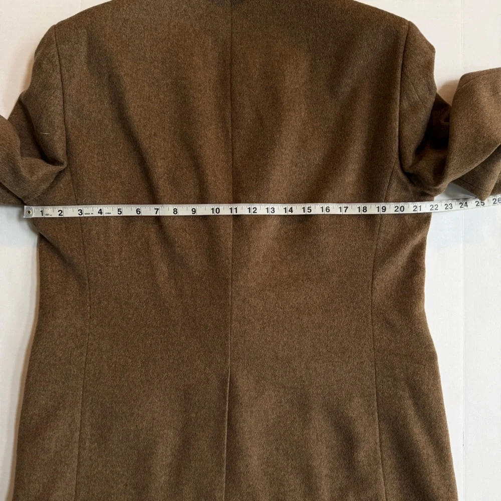 Stafford Executive Jacket Mens Brown 100% Camel Hair Two Buttons Blazer Size 42R